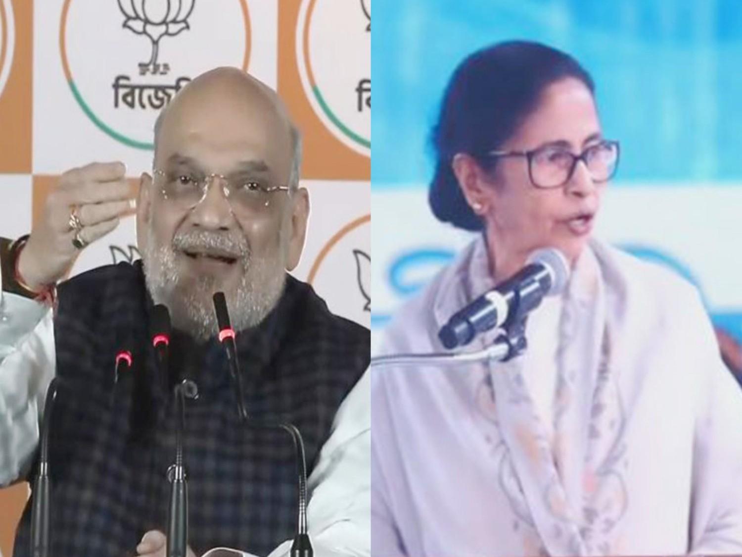 गृह मंत्री अमित शाह ने साधा ममता बनर्जी पर निशाना, कहा 